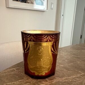 Cire Trudon Gold and Brown Candle Holder